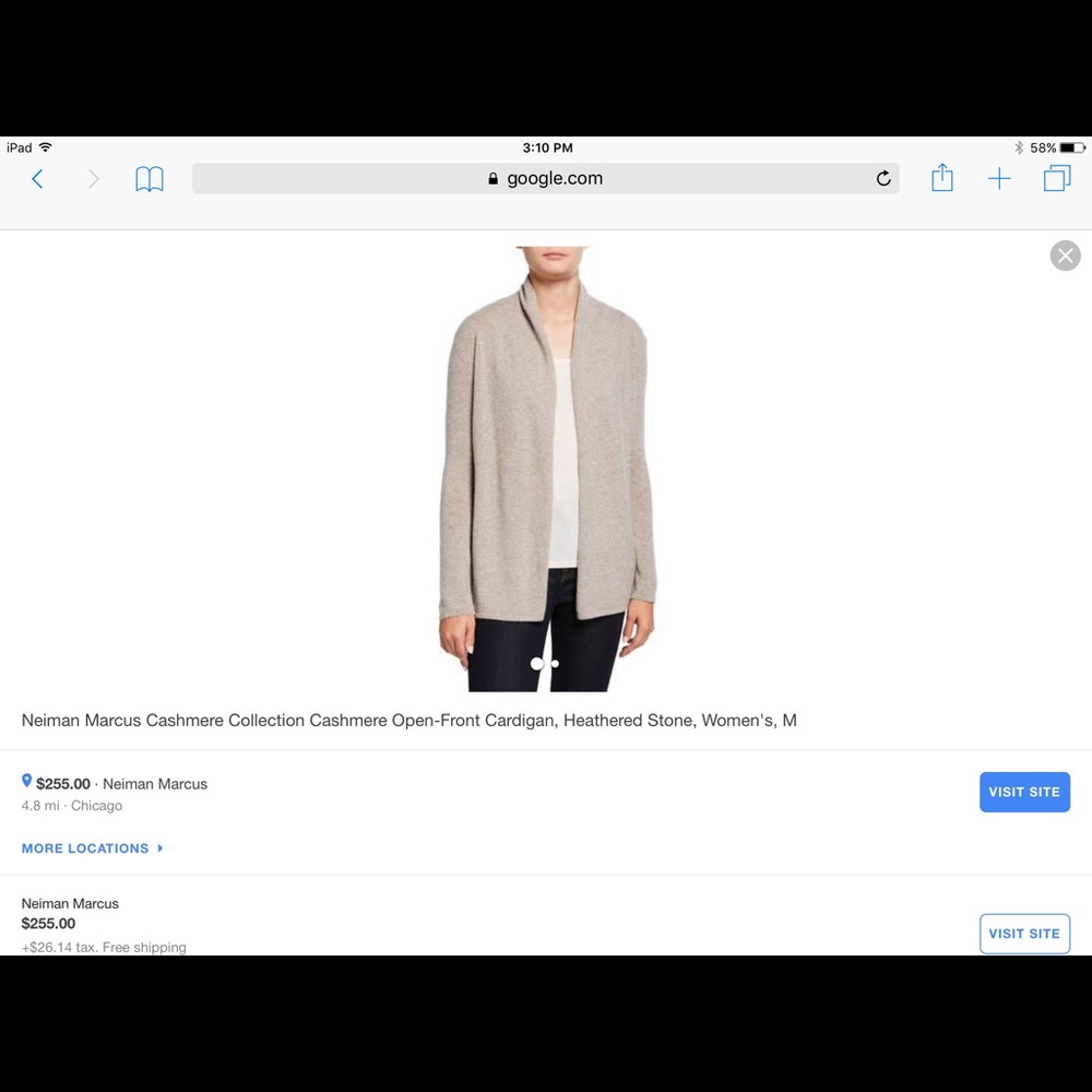 100% cashmere Newman Marcus cardigan and pants